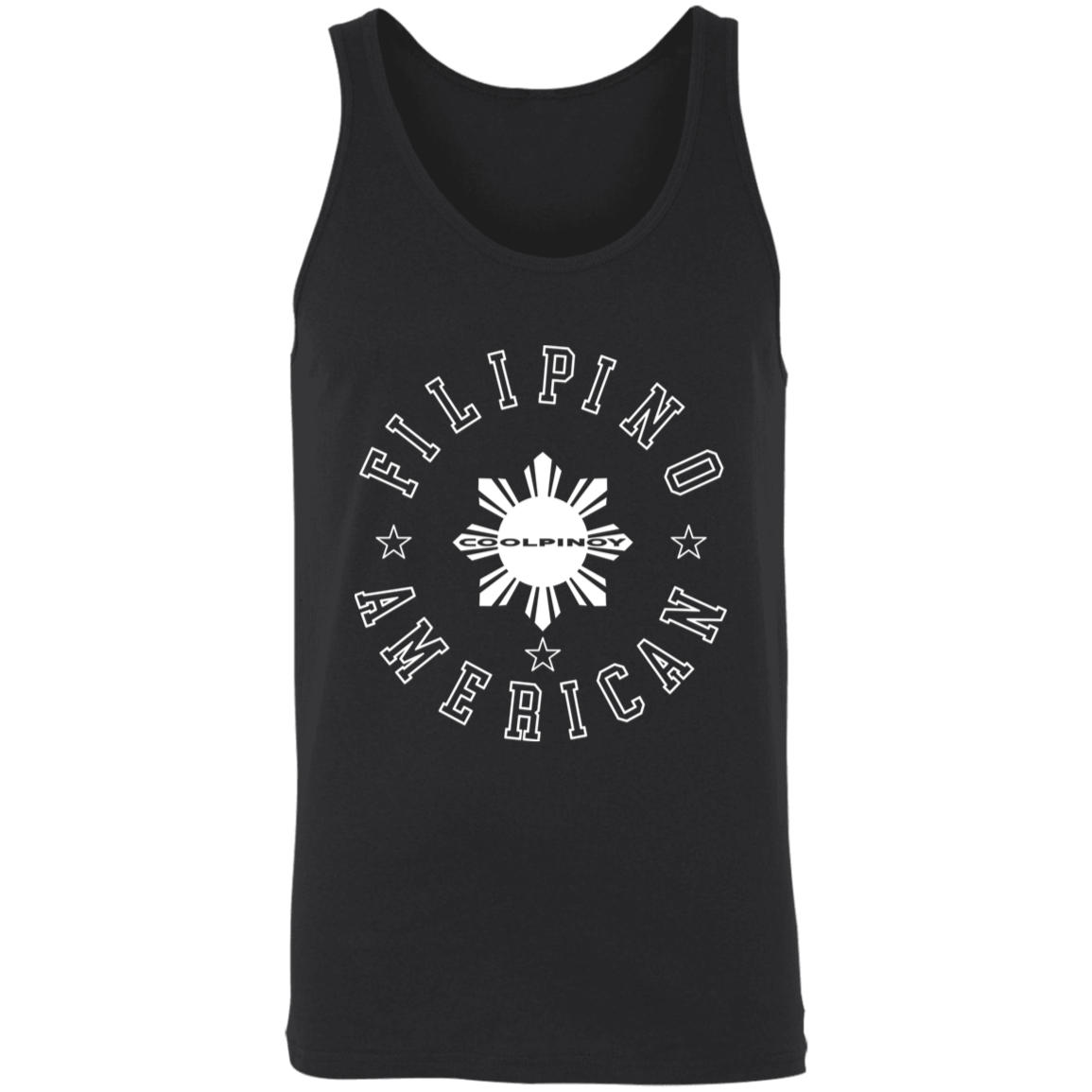 Filipino American White Sun Unisex Cotton Tank Top