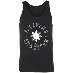 Filipino American White Sun Unisex Cotton Tank Top