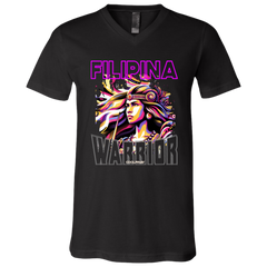 Filipina Warrior Princess Unisex Jersey V-Neck T-Shirt