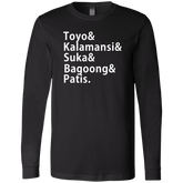 Toyo Kalamansi Suka Bagoong Patis Mens Jersey Long Sleeve T-Shirt