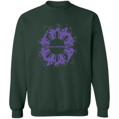 CoolPinoy Ube Splash Unisex Crewneck Pullover Sweatshirt