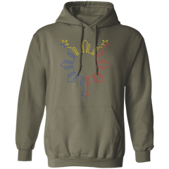 Sun and Stars Outline Unisex Pullover Hoodie
