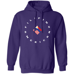 Filpino American in Circle Flags Unisex Pullover Hoodie