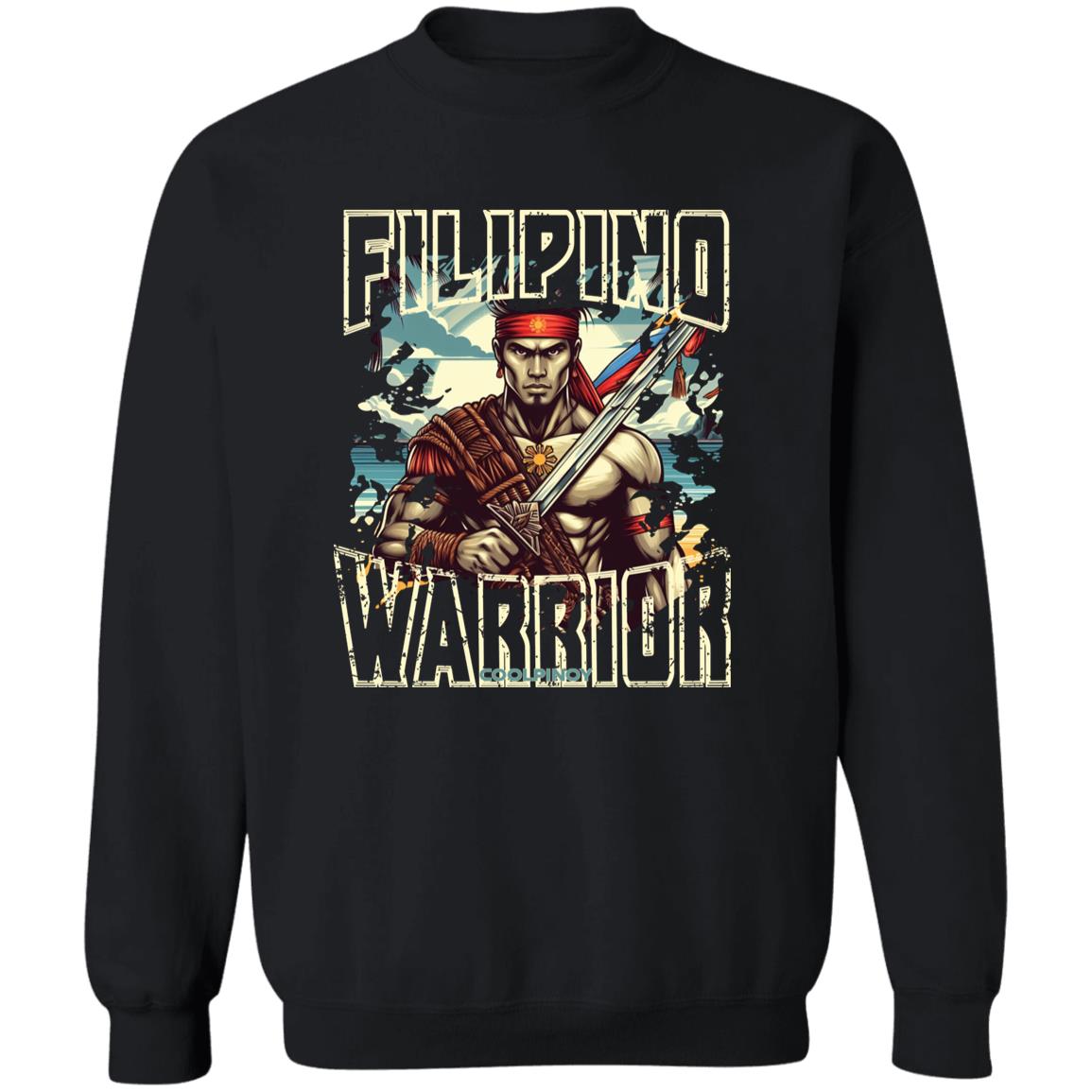 Filipino Warrior Beach Unisex Crewneck Pullover Sweatshirt