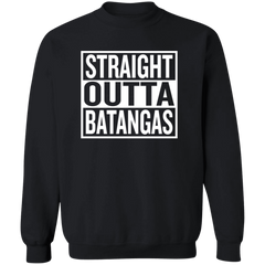Straight Outta Batangas Unisex Crewneck Pullover Sweatshirt