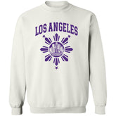 Los Angeles with Sun and Stars Unisex Crewneck Pullover Sweatshirt