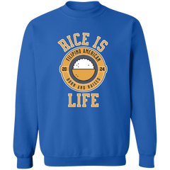 RIce is Life Unisex Crewneck Pullover Sweatshirt