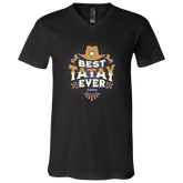 Best Tatay Ever Unisex Jersey V-Neck T-Shirt