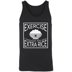Exercise I Thought You Said Extra Rice Unisex Cotton Tank Top