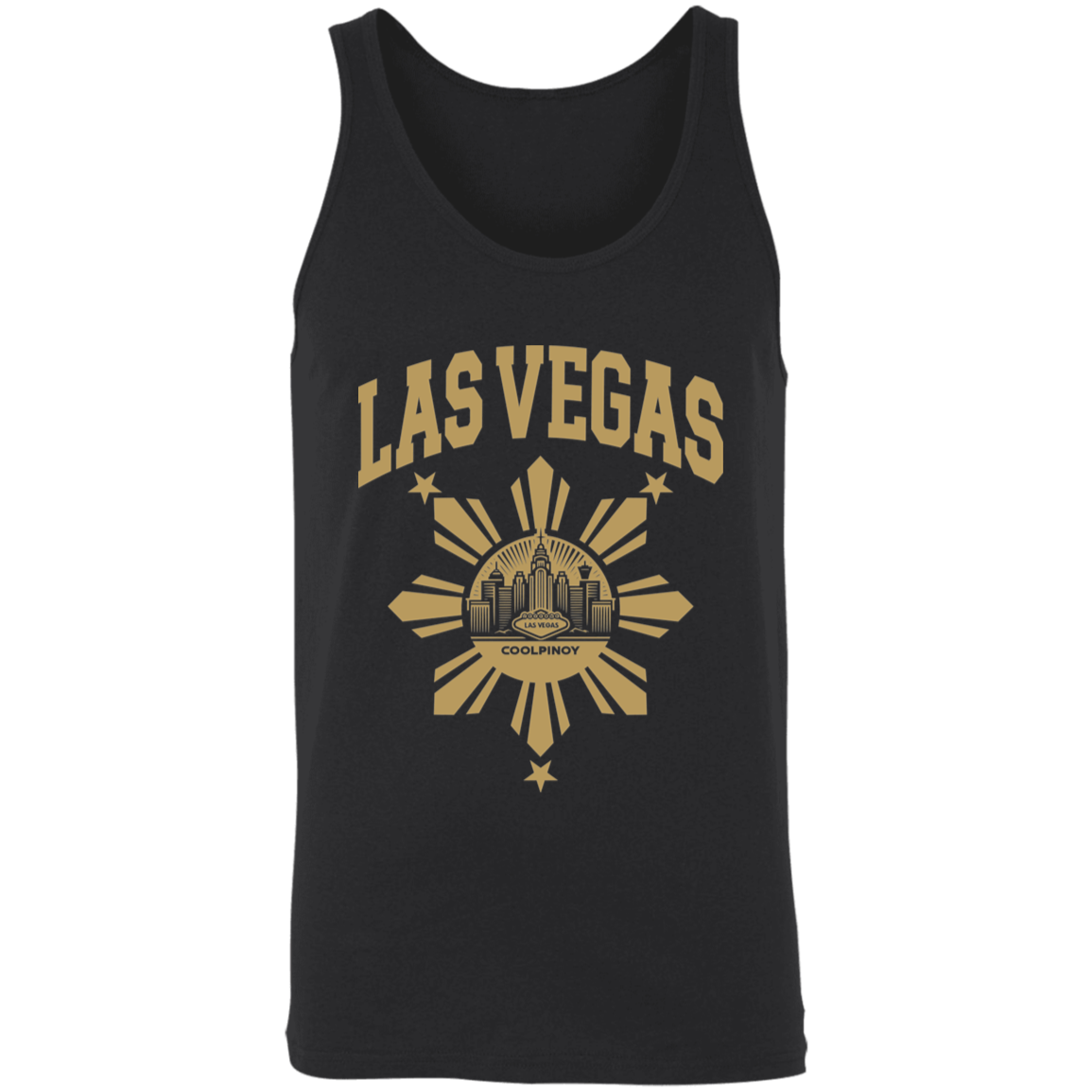 Las Vegas with Sun and Stars Unisex Cotton Tank Top