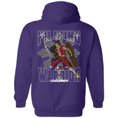 Filipino Warrior Grey Sun and Stars Unisex Pullover Hoodie