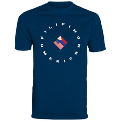 Filpino American in Circle Flags Moisture-Absorbing Shirt
