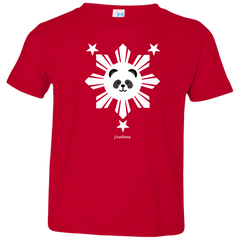Kids  White Sun Panda Toddler Jersey T-Shirt