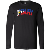Pinay with Flag Embedded Unisex Jersey Long Sleeve T-Shirt