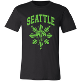 Seattle with Sun and Stars Unisex Jersey T-Shirt
