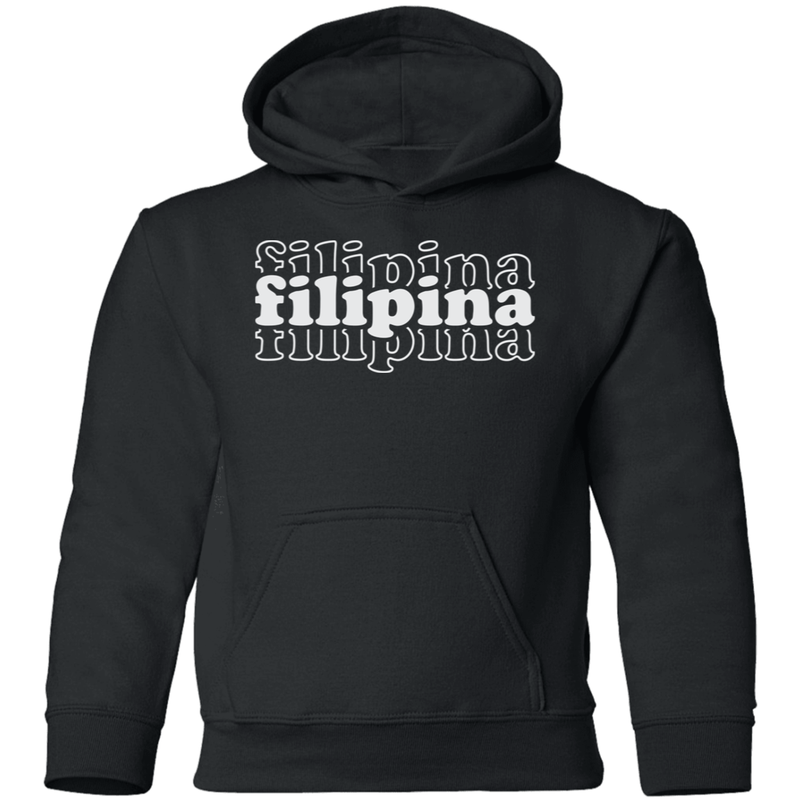 Filipina Triple Youth Pullover Hoodie