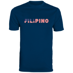 Filipino with US Flag Embedded Moisture-Absorbing Shirt
