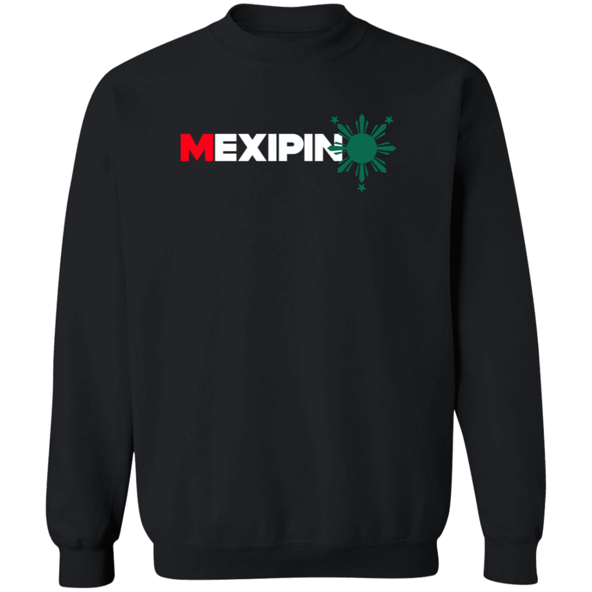 Mexipino with Sun Unisex Crewneck Pullover Sweatshirt