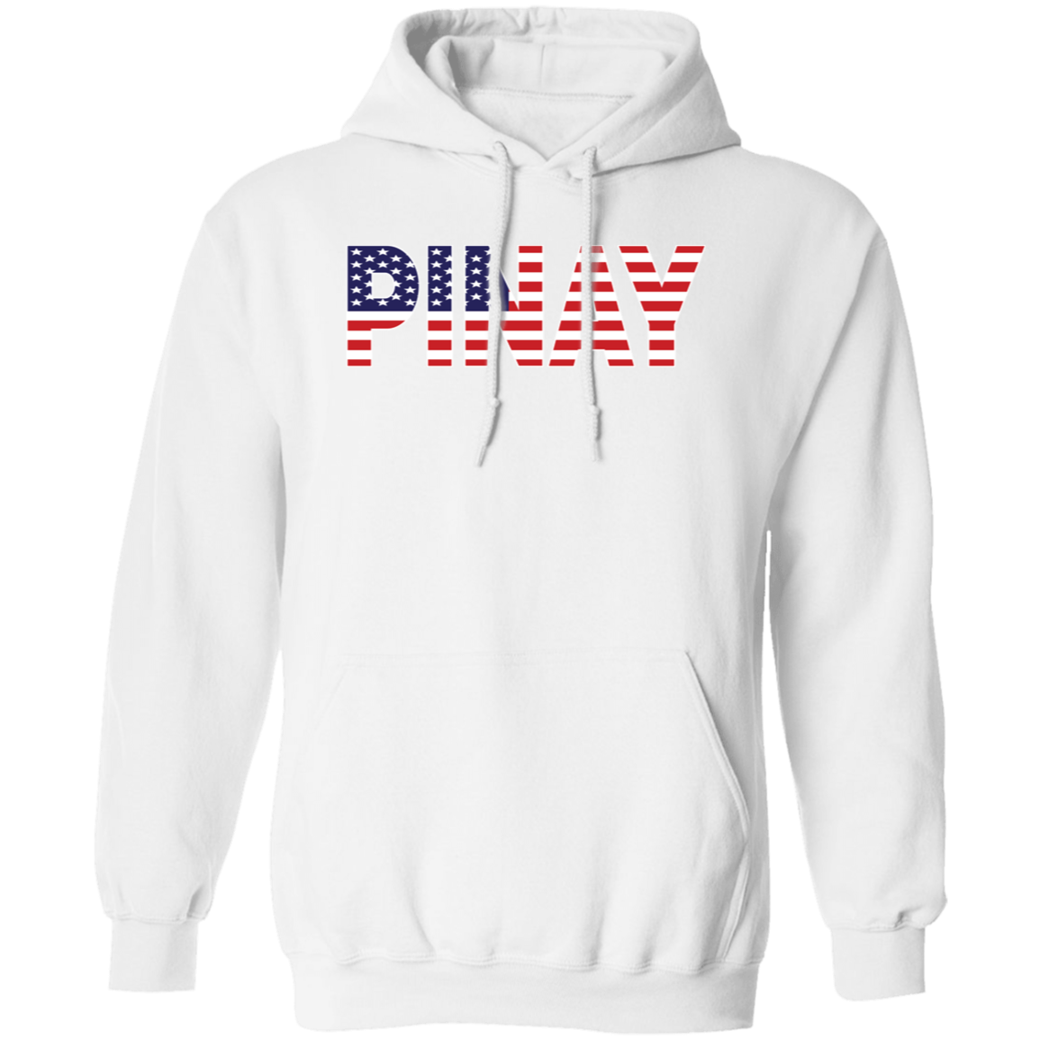 Pinay with US Flag Embedded Unisex Pullover Hoodie