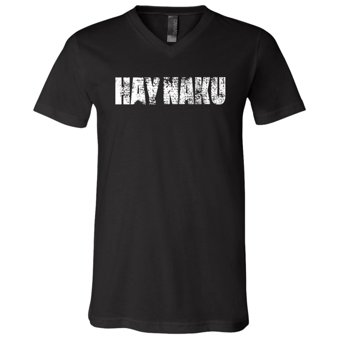 Hay Naku Distressed Unisex Jersey V-Neck T-Shirt