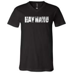 Hay Naku Distressed Unisex Jersey V-Neck T-Shirt