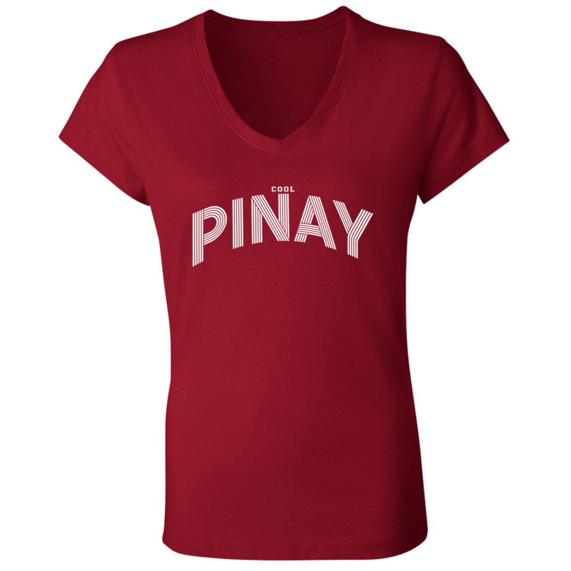 Cool Pinay Ridge Five Ladies' Jersey V-Neck T-Shirt