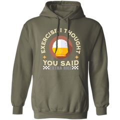 Exercise I Thought You Said Extra Rice Yellow Unisex Pullover Hoodie