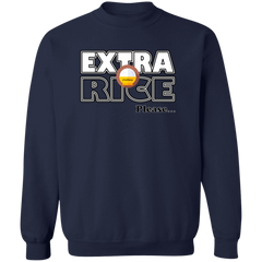 Extra Rice Please Unisex Crewneck Pullover Sweatshirt
