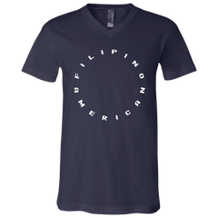 Filipino American Unisex Jersey V-Neck T-Shirt