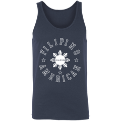 Filipino American White Sun Unisex Cotton Tank Top