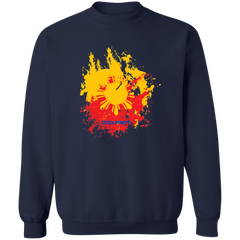 Sun and Stars Splashed Unisex Crewneck Pullover Sweatshirt