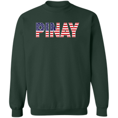Pinay with US Flag Embedded Unisex Crewneck Pullover Sweatshirt