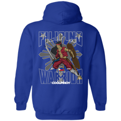 Filipino Warrior Grey Sun and Stars Unisex Pullover Hoodie