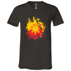 Sun and Stars Splashed Unisex Jersey V-Neck T-Shirt