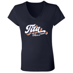 Tita I Love U Ladies Jersey V-Neck T-Shirt