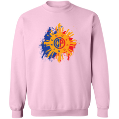 CoolPinoy Blue Red distressed Unisex Crewneck Pullover Sweatshirt