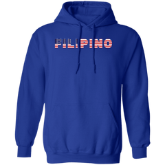 Filipino with US Flag Embedded Unisex Pullover Hoodie