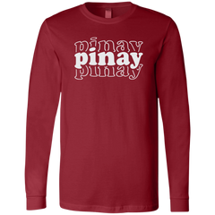 Pinay Triple Unisex Jersey Long Sleeve T-Shirt