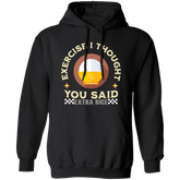 Exercise I Thought You Said Extra Rice Yellow Unisex Pullover Hoodie