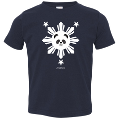 Kids  White Sun Panda Toddler Jersey T-Shirt