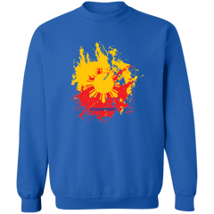 Sun and Stars Splashed Unisex Crewneck Pullover Sweatshirt