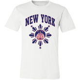 New York with Sun and Stars Unisex Jersey T-Shirt