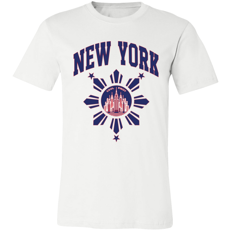 New York with Sun and Stars Unisex Jersey T-Shirt