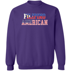 Filipino American Flags Unisex Crewneck Pullover Sweatshirt