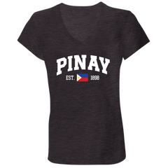 Pinay Est 1898 Ladies' Jersey V-Neck T-Shirt