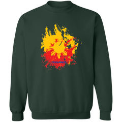 Sun and Stars Splashed Unisex Crewneck Pullover Sweatshirt