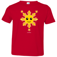 Kids Yellow Sun and Stars Toddler Jersey T-Shirt