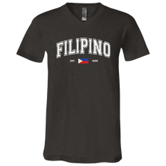 Filipino Est 1898 Unisex Jersey V-Neck T-Shirt