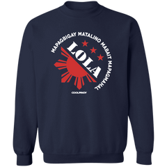 Matalino Mapagmahal Lola Unisex Crewneck Pullover Sweatshirt