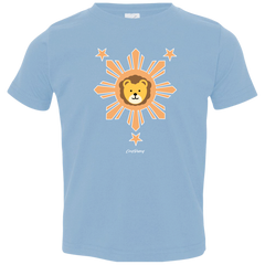 Kids Orange Sun Lion Toddler Jersey T-Shirt
